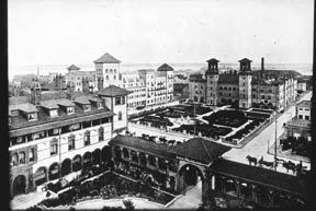 Ponce de Leon Hotel, bird's eye view, St. Augustine, FL, in 1889